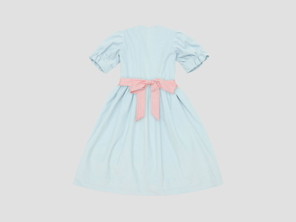 Dirndl ROYA TIMELESS Cord Hellblau x Rosa