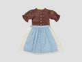 Dirndl ROYA TIMELESS Cord Braun x Blau