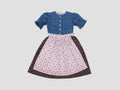 Dirndl ROYA TIMELESS Denim Blau x Rot