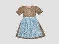 Dirndl ROYA TIMELESS Beige Streifen x Hellblau