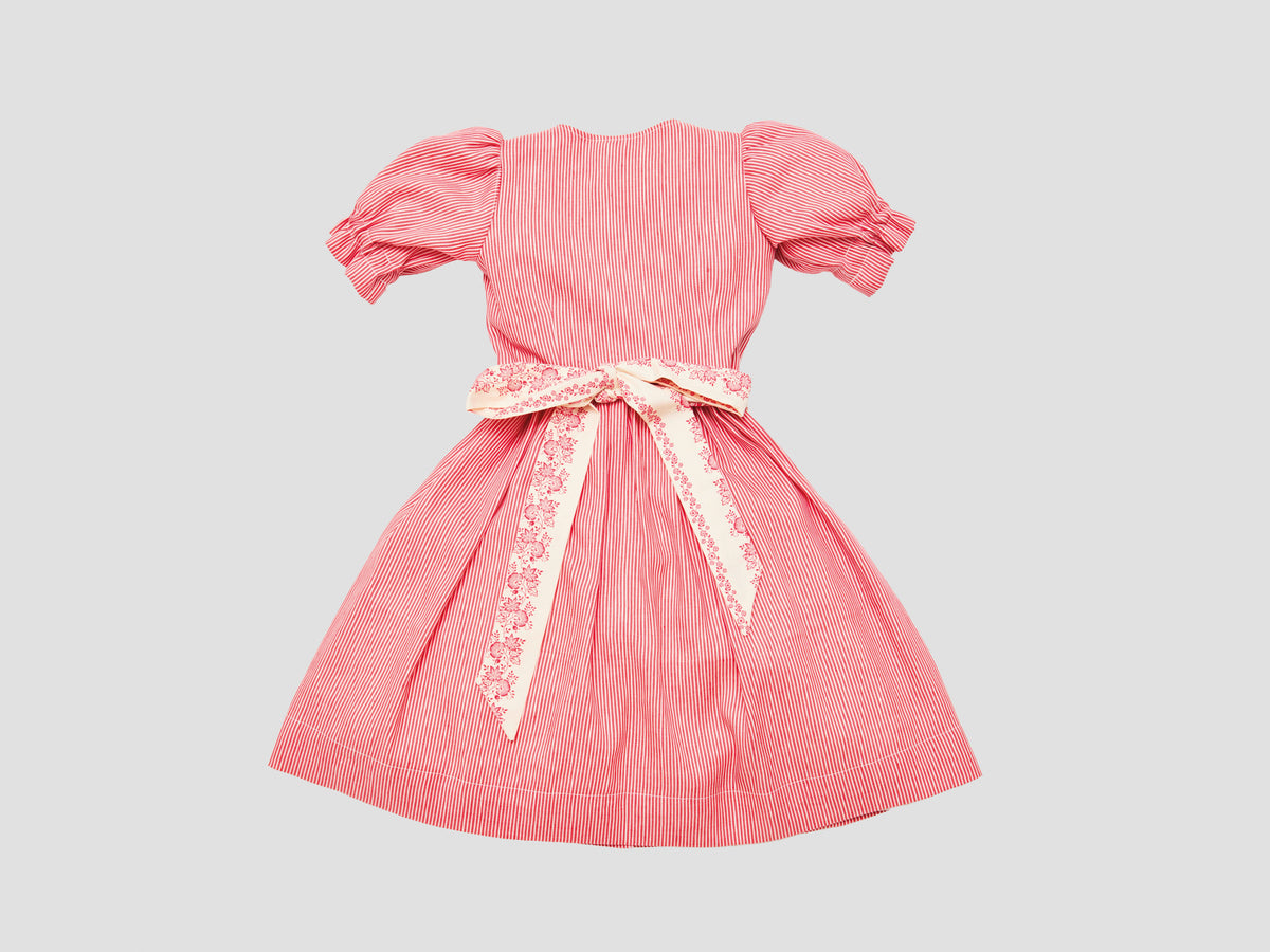 Dirndl ROYA TIMELESS Kirschrot Streifen x Beige